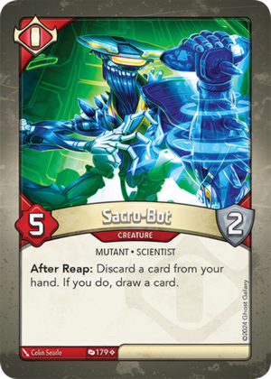 Sacro-Bot (Redemption), a KeyForge card illustrated by Mutant