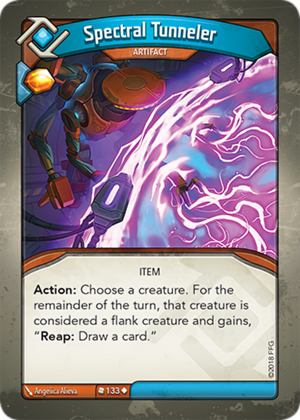 Spectral Tunneler, a KeyForge card illustrated by Angelica Alieva