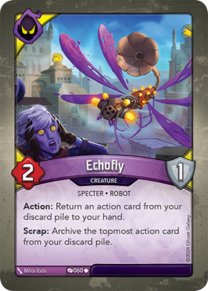 Echofly, a KeyForge card illustrated by Specter