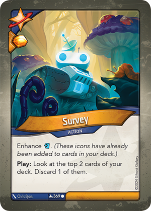 Survey, a KeyForge card illustrated by Vladimir Kafanov