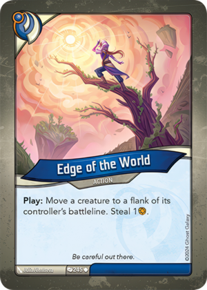 Edge of the World, a KeyForge card illustrated by Julia Alentseva