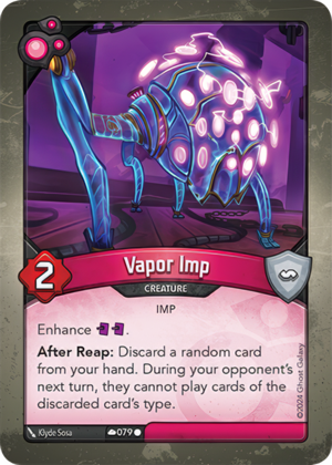 Vapor Imp, a KeyForge card illustrated by Imp