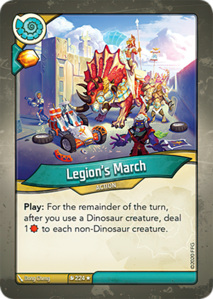 Legion’s March, a KeyForge card illustrated by Dong Cheng