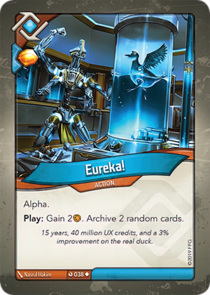 Eureka!, a KeyForge card illustrated by Nasrul Hakim