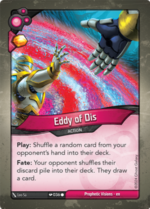 Eddy of Dis, a KeyForge card illustrated by Leo Sá