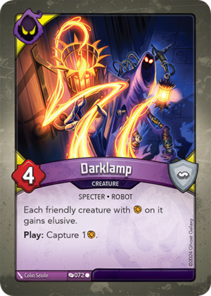 Darklamp, a KeyForge card illustrated by Specter