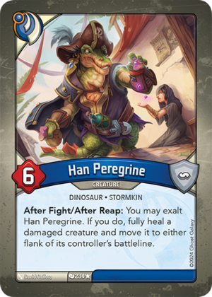 Han Peregrine, a KeyForge card illustrated by Stormkin