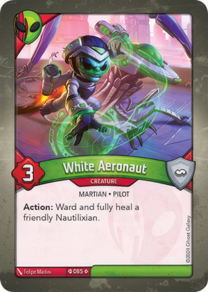 White Aeronaut (Ironyx Rebels), a KeyForge card illustrated by Martian