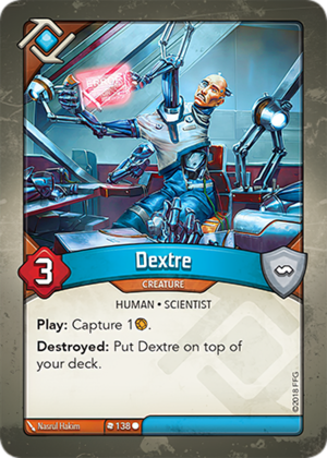 Dextre, a KeyForge card illustrated by Nasrul Hakim