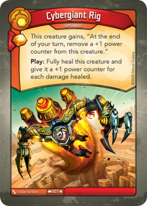 Cybergiant Rig, a KeyForge card illustrated by Jordan Kerbow