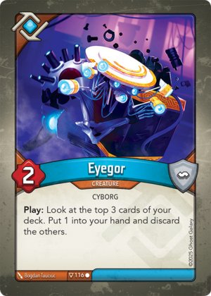 Eyegor, a KeyForge card illustrated by Bogdan Tauciuc