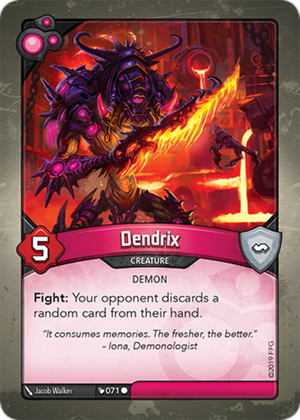 Dendrix, a KeyForge card illustrated by Jacob Walker