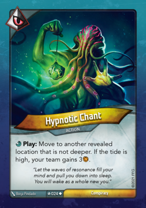 Hypnotic Chant, a KeyForge card illustrated by Borja Pindado