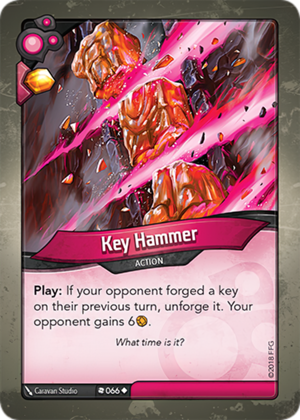 Key Hammer, a KeyForge card illustrated by Caravan Studio