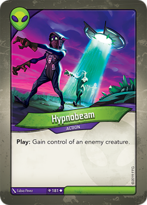 Hypnobeam, a KeyForge card illustrated by Fábio Perez