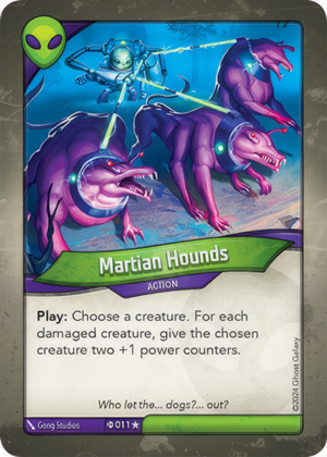 Martian Hounds (Elders), a KeyForge card illustrated by Gong Studios