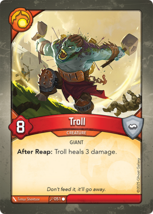Troll, a KeyForge card illustrated by Timur Shevtsov