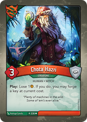Chota Hazri, a KeyForge card illustrated by Human