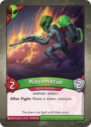 Minutemartian (Ironyx Rebels), a KeyForge card illustrated by Ironyx