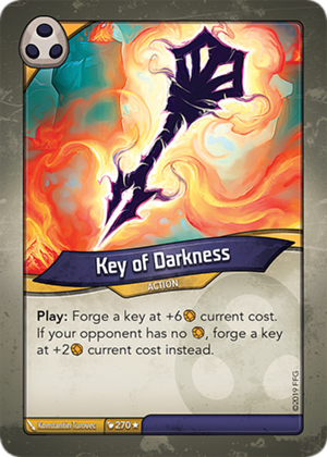 Key of Darkness, a KeyForge card illustrated by Konstantin Turovec