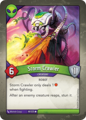 Storm Crawler (Elders), a KeyForge card illustrated by Michele Giorgi