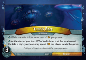 Titan's Gate, a KeyForge card illustrated by BalanceSheet