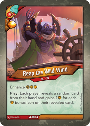 Reap the Wild Wind, a KeyForge card illustrated by Brian Adriel