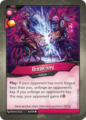 Break-key, a KeyForge card illustrated by Michele Giorgi