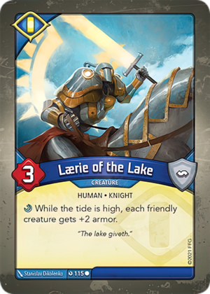 Lærie of the Lake, a KeyForge card illustrated by Stanislav Dikolenko