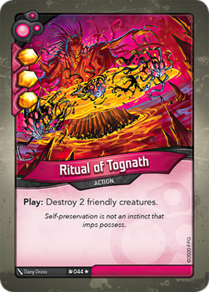 Ritual of Tognath, a KeyForge card illustrated by Dany Orizio