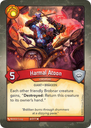 Harmal Atoon, a KeyForge card illustrated by Giant