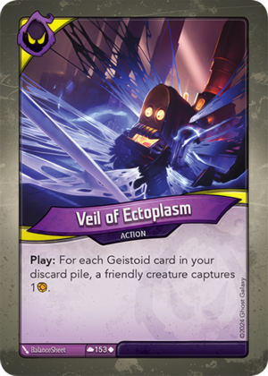 Veil of Ectoplasm, a KeyForge card illustrated by BalanceSheet