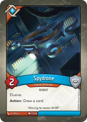 Spydrone, a KeyForge card illustrated by Robot