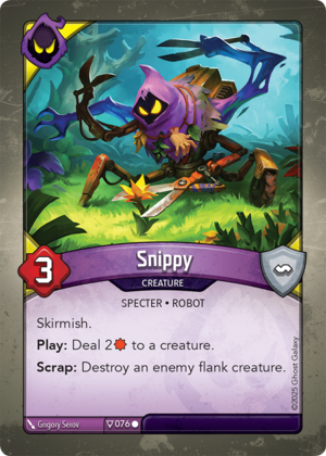 Snippy, a KeyForge card illustrated by Grigory Serov