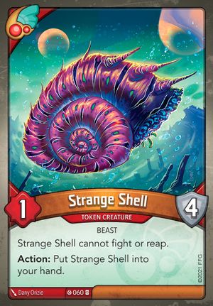 Strange Shell, a KeyForge card illustrated by Dany Orizio