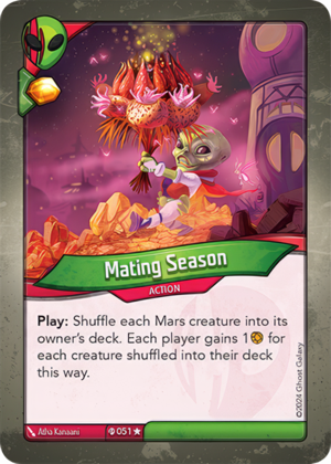 Mating Season (Ironyx Rebels), a KeyForge card illustrated by Atha Kanaani