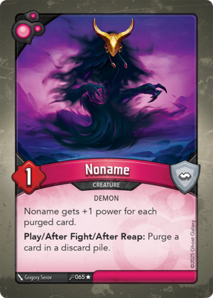 Noname, a KeyForge card illustrated by Grigory Serov