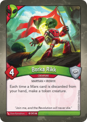 Borka Rikk (Ironyx Rebels), a KeyForge card illustrated by Ironyx