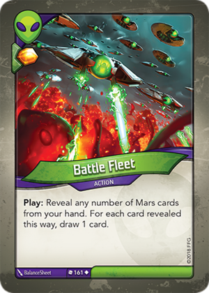 Battle Fleet, a KeyForge card illustrated by BalanceSheet