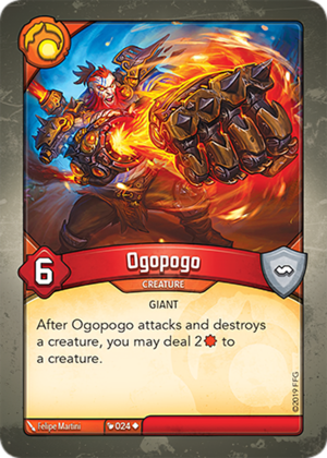 Ogopogo, a KeyForge card illustrated by Felipe Martini
