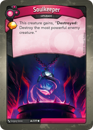 Soulkeeper, a KeyForge card illustrated by Grigory Serov