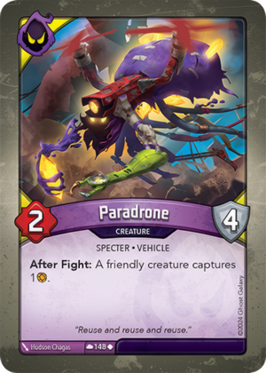 Paradrone, a KeyForge card illustrated by Specter