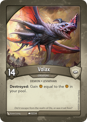 Volax, a KeyForge card illustrated by Demon