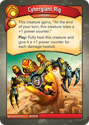 Cybergiant Rig, a KeyForge card illustrated by Jordan Kerbow