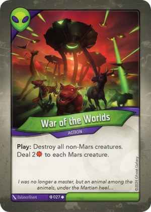 War of the Worlds (Elders), a KeyForge card illustrated by BalanceSheet