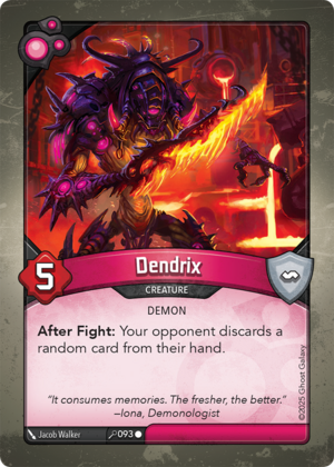 Dendrix, a KeyForge card illustrated by Jacob Walker