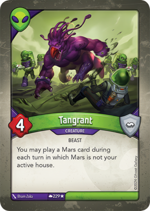 Tangrant, a KeyForge card illustrated by Ilham Zaka