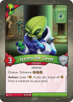 Iyxrenu the Clever (Ironyx Rebels), a KeyForge card illustrated by Martian