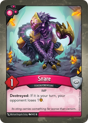 Snare, a KeyForge card illustrated by Imp