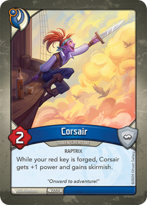 Corsair, a KeyForge card illustrated by Raptrix